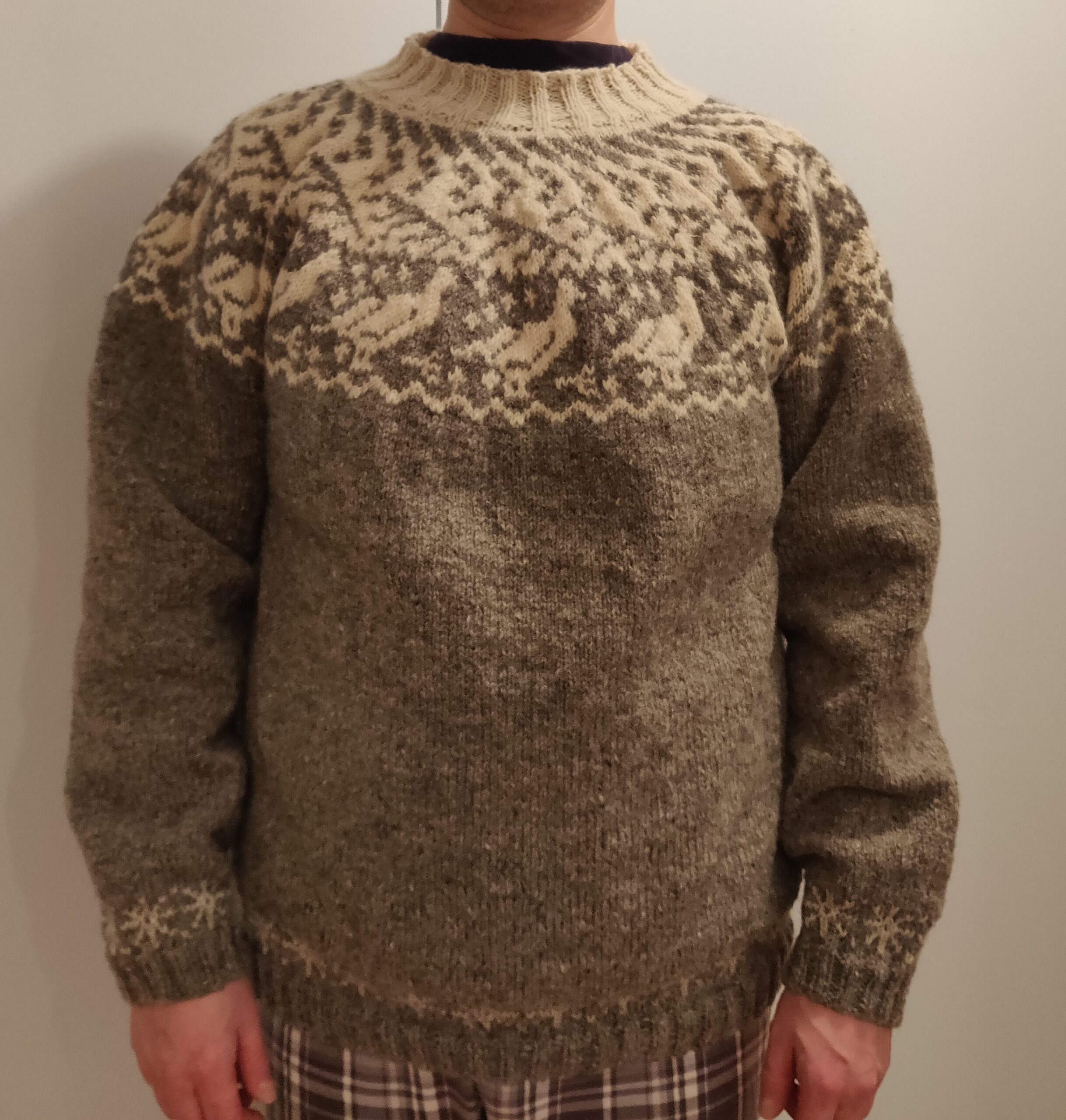 Riekko villapaita neuleohje